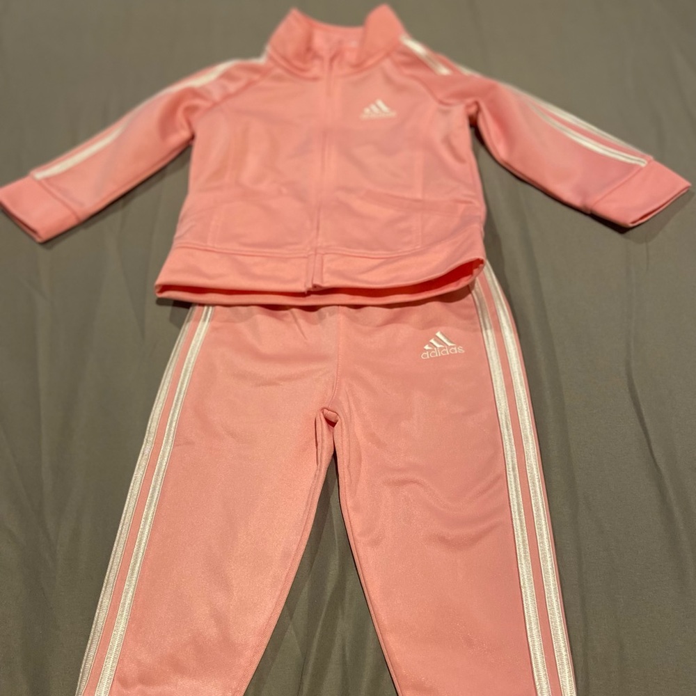 Adidas baby jogging suit size 12